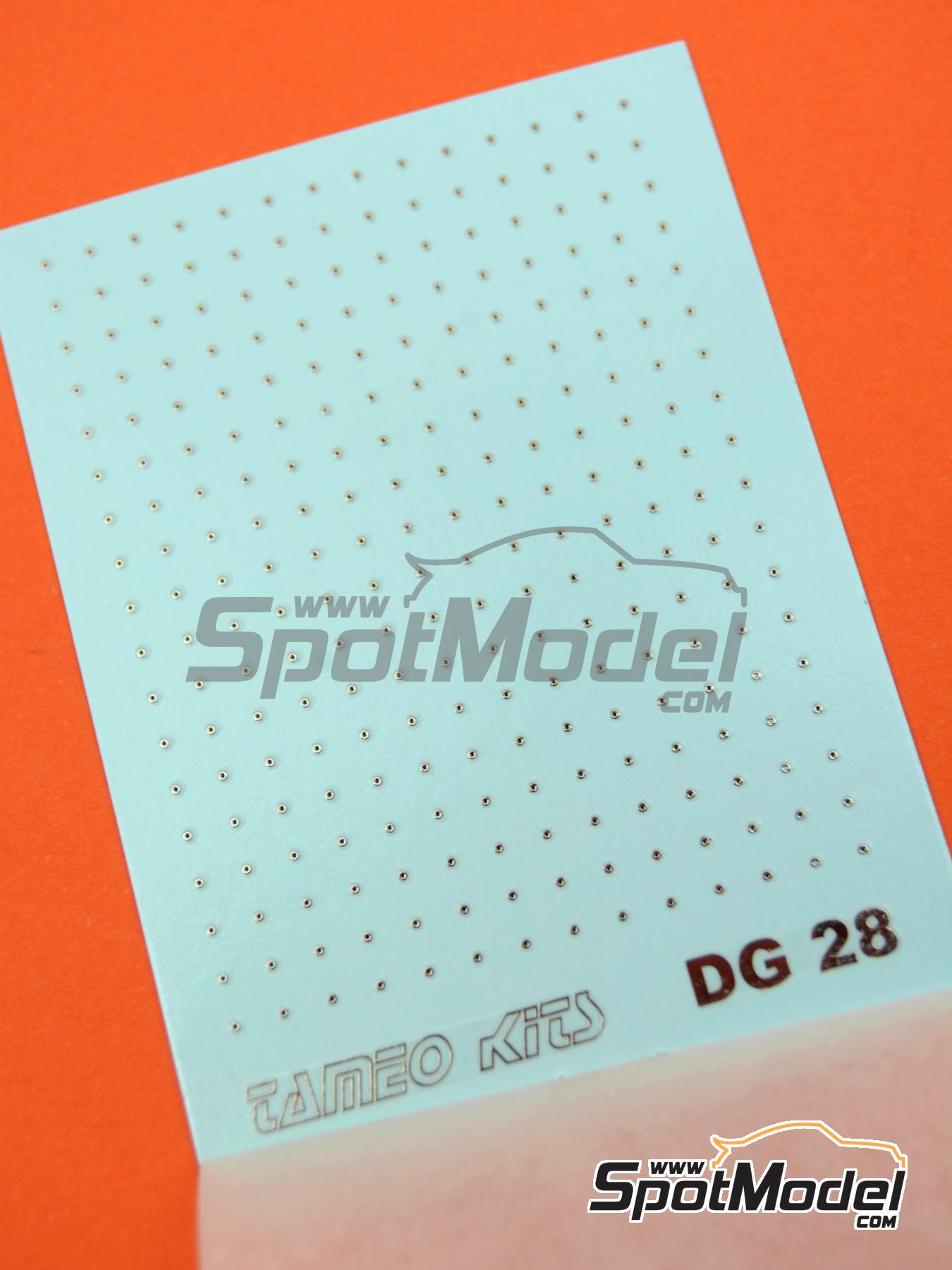 Tameo Kits DG28: Decals 1/43 scale - Chrome rivet - type C (ref